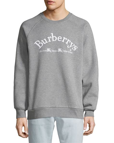 Burberry Battarni Oldschool Embroidered Logo Jersey Crewneck 